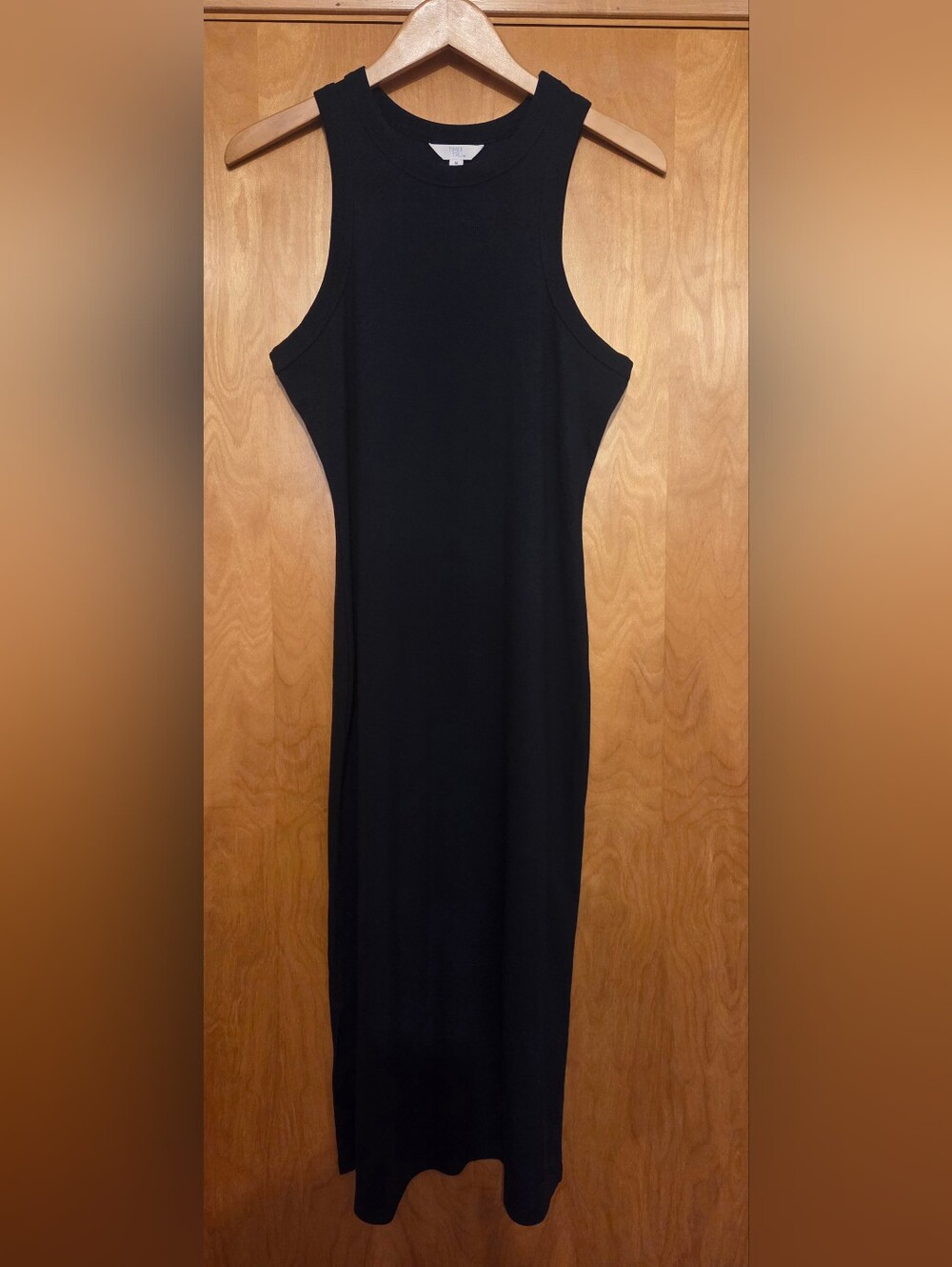 Time and Tru Navy Sleeveless Maxi Tank Dress